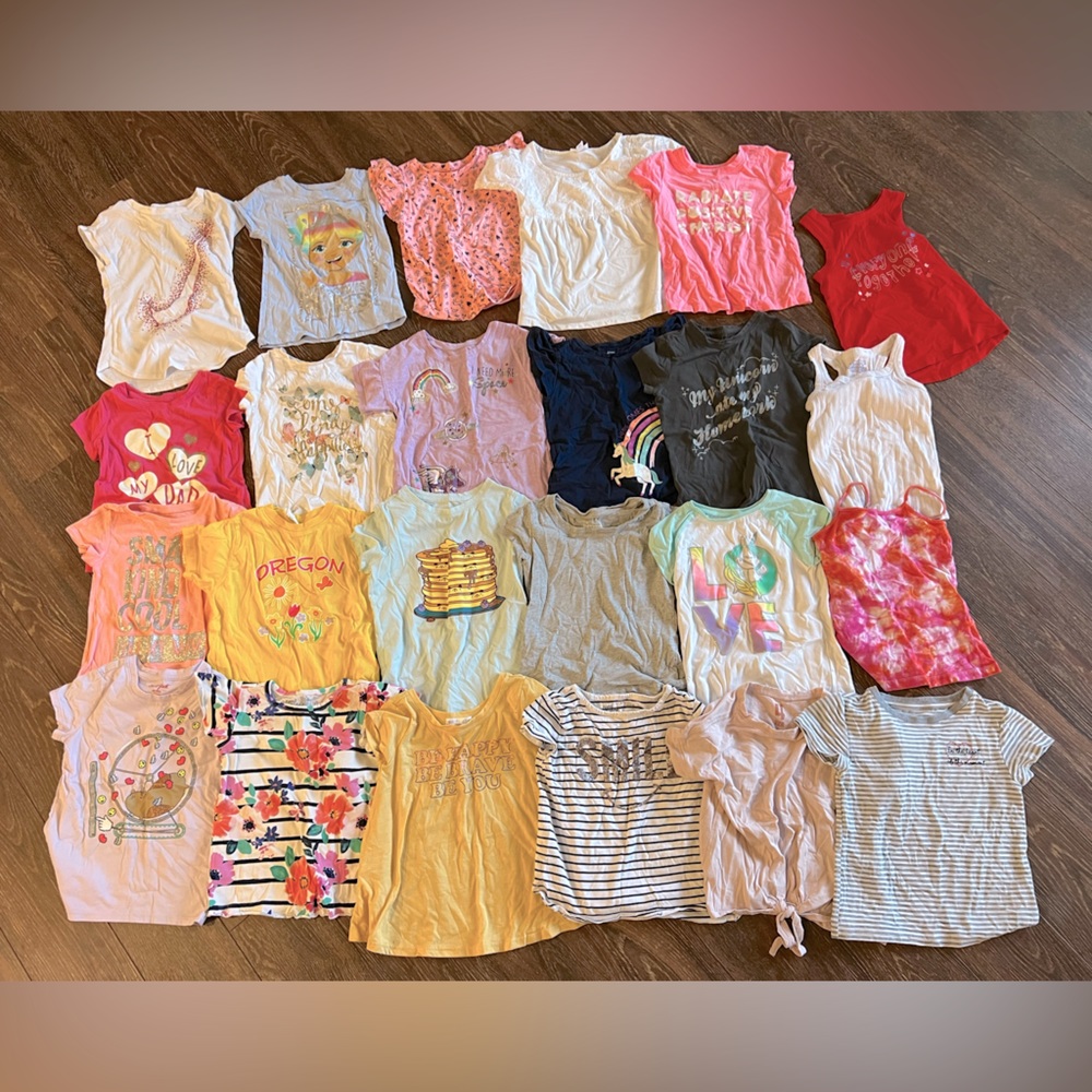 Set of 24 girls 4t shirt bundle